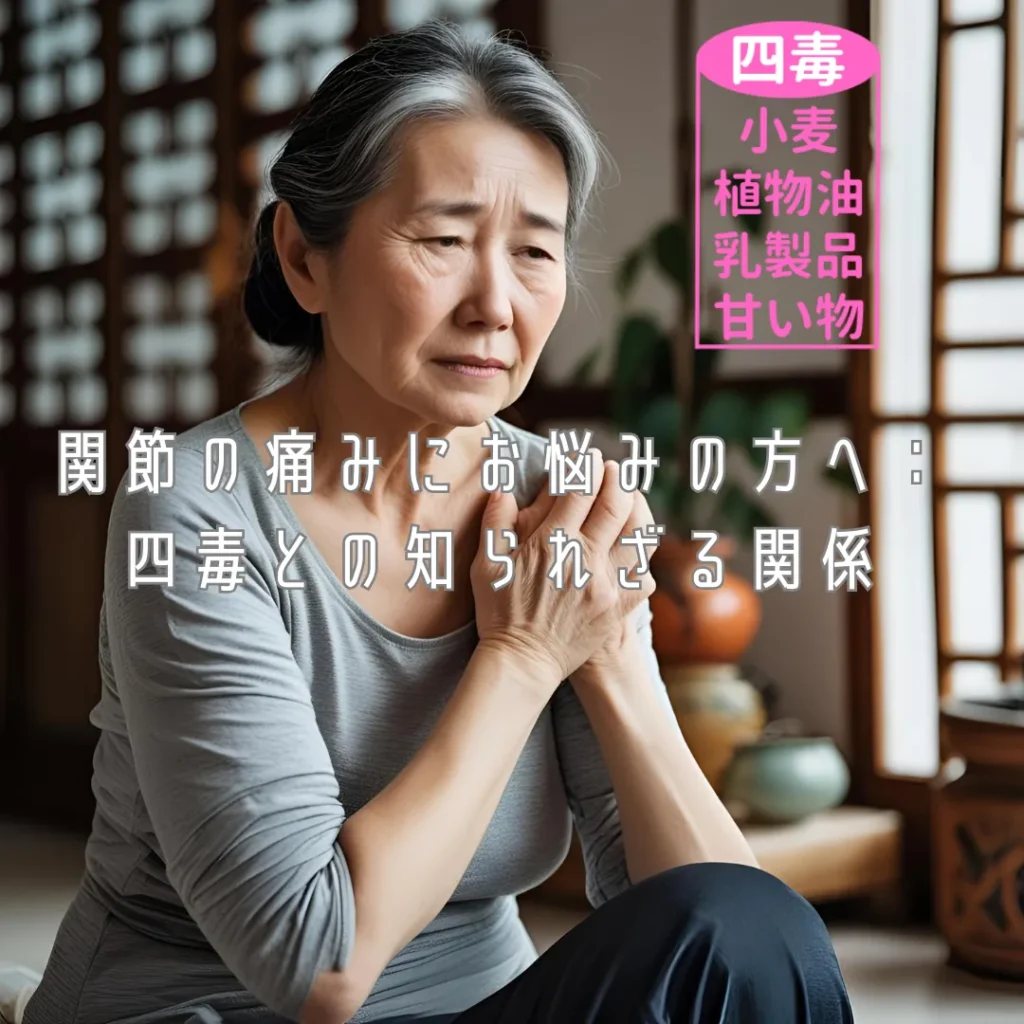 関節の痛みにお悩みの方へ：四毒との知られざる関係